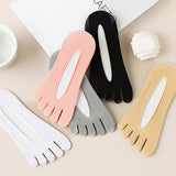 Maxbell 2xFive Toe Socks Lightweight Soft Sports Short Socks for Sports Outdoor Ladies Skin