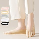 Maxbell 3xFive Toe Socks Lightweight Soft Sports Short Socks for Sports Outdoor Ladies Skin