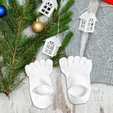 Maxbell 2xFive Finger Socks Cotton Anti Slip Thin Cotton Socks for Running Sports White