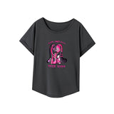 Maxbell Maxbell Women's T Shirt Summer Ladies Crew Neck Shirt for Traveling Vacation Holiday L