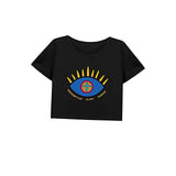 Maxbell Maxbell Women's Crop Soft Crew Neck Shirt for Shopping Travel Backpacking L