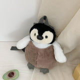 Maxbell Penguin Backpack Stuffed Penguin Doll Bag Travel Bag Fashion Soft for Women