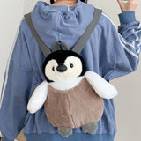 Maxbell Penguin Backpack Stuffed Penguin Doll Bag Travel Bag Fashion Soft for Women
