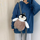 Maxbell Penguin Backpack Stuffed Penguin Doll Bag Travel Bag Fashion Soft for Women