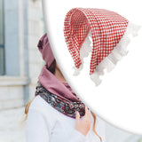 Maxbell Maxbell Triangle Scarf Headband Hair Accessory Hair Scarf for Festival Party Costume Red