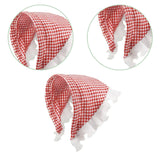 Maxbell Maxbell Triangle Scarf Headband Hair Accessory Hair Scarf for Festival Party Costume Red