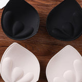 Maxbell 4xWomen Bra Pads Inserts Cotton Padding Inserts for Swimwear Daily Wear Bikini Black M
