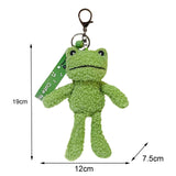 Maxbell Maxbell Frog Plush Toy Keychain Purse Bag Accessories Keyring for Family Kids Lovers 7.5cmx12cmx19cm