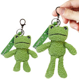 Maxbell Maxbell Frog Plush Toy Keychain Purse Bag Accessories Keyring for Family Kids Lovers 7.5cmx12cmx19cm