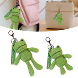 Maxbell Maxbell Frog Plush Toy Keychain Purse Bag Accessories Keyring for Family Kids Lovers 7.5cmx12cmx19cm