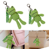 Maxbell Maxbell Frog Plush Toy Keychain Purse Bag Accessories Keyring for Family Kids Lovers 7.5cmx12cmx19cm