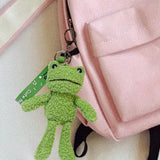 Maxbell Maxbell Frog Plush Toy Keychain Purse Bag Accessories Keyring for Family Kids Lovers 7.5cmx12cmx19cm