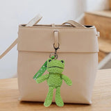 Maxbell Maxbell Frog Plush Toy Keychain Purse Bag Accessories Keyring for Family Kids Lovers 7.5cmx12cmx19cm