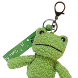 Maxbell Maxbell Frog Plush Toy Keychain Purse Bag Accessories Keyring for Family Kids Lovers 7.5cmx12cmx19cm