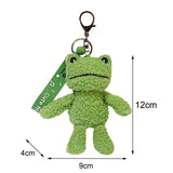 Maxbell Maxbell Frog Plush Toy Keychain Purse Bag Accessories Keyring for Family Kids Lovers 9cmx4cmx12cm