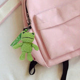 Maxbell Maxbell Frog Plush Toy Keychain Purse Bag Accessories Keyring for Family Kids Lovers 9cmx4cmx12cm