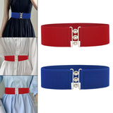 Maxbell Maxbell Women Elastic Waist Belt Trendy Portable Female Casual Cinch Belt Dress Belt Red