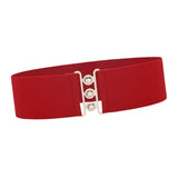 Maxbell Maxbell Women Elastic Waist Belt Trendy Portable Female Casual Cinch Belt Dress Belt Red
