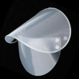 Maxbell 2xRaincoat Hat Lightweight Removable Reusable Headwear Raincoat Face Protector White