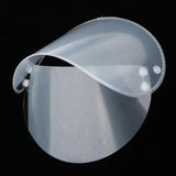 Maxbell 2xRaincoat Hat Lightweight Removable Reusable Headwear Raincoat Face Protector White