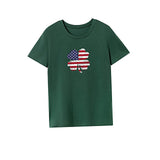 Maxbell Maxbell Women's T Shirt Summer Outfits Clothing Summer Tops for Trip Street Vacation L Green