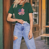 Maxbell Maxbell Women's T Shirt Summer Outfits Clothing Summer Tops for Trip Street Vacation L Green