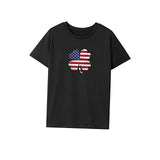 Maxbell Maxbell Women's T Shirt Summer Outfits Clothing Summer Tops for Trip Street Vacation XXL Black