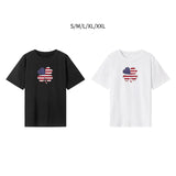 Maxbell Maxbell Womens T Shirt Summer Breathable Streetwear Basic Tee for Sports Street Trip S White