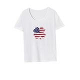 Maxbell Maxbell Women's T Shirt Summer Streetwear Female Summer Tops for Office Beach Sports XL White