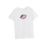 Maxbell Maxbell Women's T Shirt Summer Casual Crewneck Shirt for Walking Daily Wear Vacation XXL White