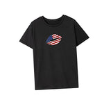 Maxbell Maxbell Women's T Shirt Summer Casual Crewneck Shirt for Walking Daily Wear Vacation XL Black