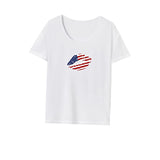 Maxbell Maxbell Womens T Shirt Summer Stylish Soft Crewneck Shirt for Commuting Beach Travel XXL White