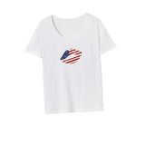 Maxbell Maxbell Womens T Shirt Summer Stylish Soft Crewneck Shirt for Commuting Beach Travel XXL White