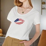 Maxbell Maxbell Womens T Shirt Summer Stylish Soft Crewneck Shirt for Commuting Beach Travel XXL White