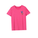 Maxbell Maxbell Womens T Shirt Summer Souvenir Neck Tee for Sports Beach Office L Rose Pink