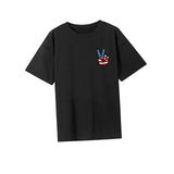 Maxbell Maxbell T Shirt for Women Summer Outfits Casual Basic Tee for Shopping Holiday Beach L Black