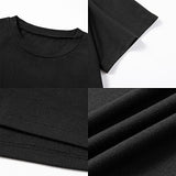 Maxbell Maxbell T Shirt for Women Summer Outfits Casual Basic Tee for Shopping Holiday Beach L Black