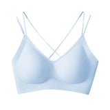 Maxbell Maxbell Women Bra Push up Bra Underwear T Shirt Bra No Underwire Bra Comfortable Bra M Blue