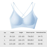 Maxbell Maxbell Women Bra Push up Bra Underwear T Shirt Bra No Underwire Bra Comfortable Bra M Blue