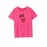 Maxbell Maxbell T Shirt for Women Summer Soft Outfits Summer Tops for Commuting Sports Beach L Rose Pink