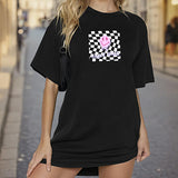 Maxbell Maxbell T Shirt for Women Summer Souvenir Soft Crew Neck Tee for Travel Street Beach L