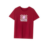 Maxbell Maxbell Womens T Shirt Summer Stylish Casual Crew Neck Shirt for Holiday Travel Trip S Red