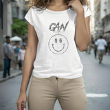 Maxbell T Shirt for Women Summer Trendy Crew Neck Tee for Daily Wear Shopping Travel L