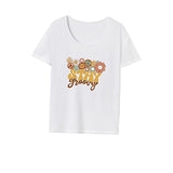 Maxbell Maxbell Womens T Shirt Summer Souvenir Crew Neck Shirt for Daily Wear Holiday Street L White