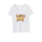 Maxbell Maxbell Womens T Shirt Summer Souvenir Crew Neck Shirt for Daily Wear Holiday Street L White