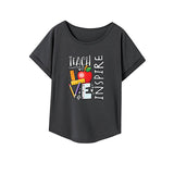 Maxbell Maxbell Women's T Shirt Summer Sportswear Clothing Basic Tee for Traveling Trip Work S