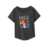 Maxbell Maxbell Women's T Shirt Summer Sportswear Clothing Basic Tee for Traveling Trip Work S