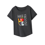 Maxbell Maxbell Women's T Shirt Summer Sportswear Clothing Basic Tee for Traveling Trip Work S