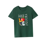 Maxbell Maxbell Womens T Shirt Summer Regular Crewneck Tee for Beach Camping Hiking S Green