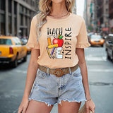 Maxbell Maxbell Women's T Shirt Summer Breathable Crew Neck Shirt for Trip Backpacking Beach XXL